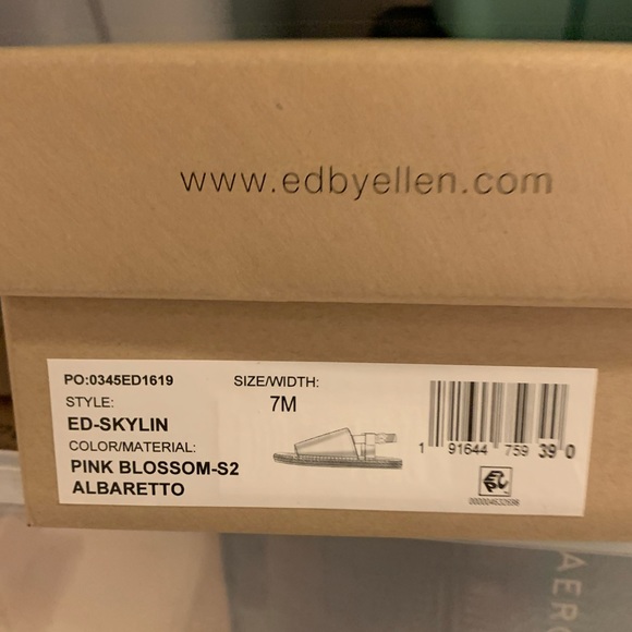 ED by Ellen DeGeneres Pink Blossom “Love” Logo Skylin Espadrilles Women Size 7 - Picture 7 of 8